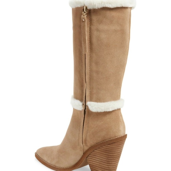 NEW Sam Edelman Ilsa Suede FAUX Fur Lined Boots - Picture 2 of 6